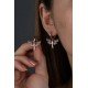  Girl Angel Earring - Genuine Silver 925