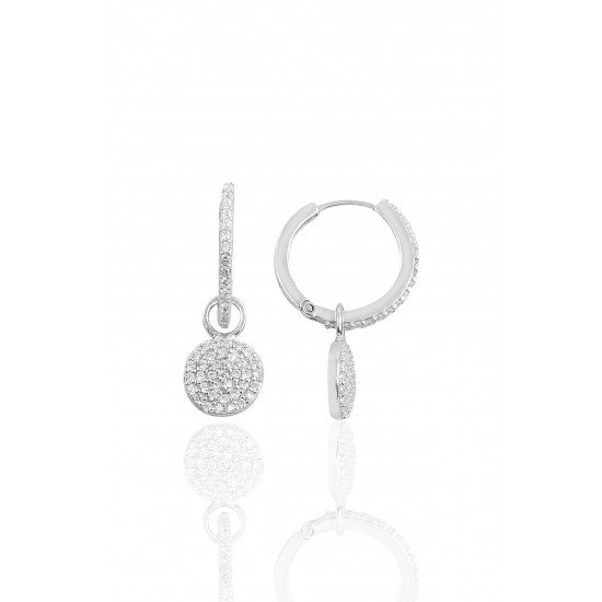 Round Earring - Genuine Silver 925