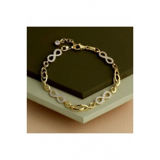 Infinite Love Bracelet - Genuine Gold Plated Silver 925