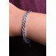 The inlaid chain bracelet - original silver plated 925