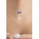 Balloon Girl Necklace - 925 Silver - Plated Gold