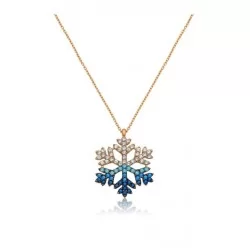 The Snow Star Necklace, silver 925 carat, is studded with zirconium