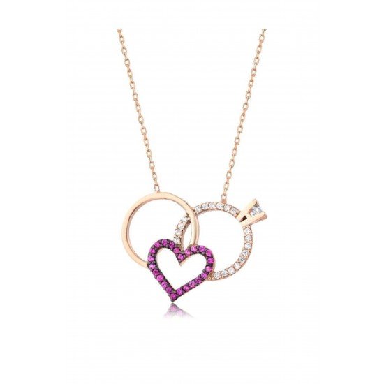 Wedding Ring Necklace - Genuine Silver 925
